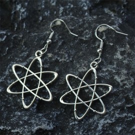 coadipress Biology Chemistry Earrings for Women Personality Molecular Gene DNA Earrings Creative Science Microscope Counting Cup Drop Dangle Earrings Science Nerd Jewelry Gifts (Hexagonal Gene Sequence)