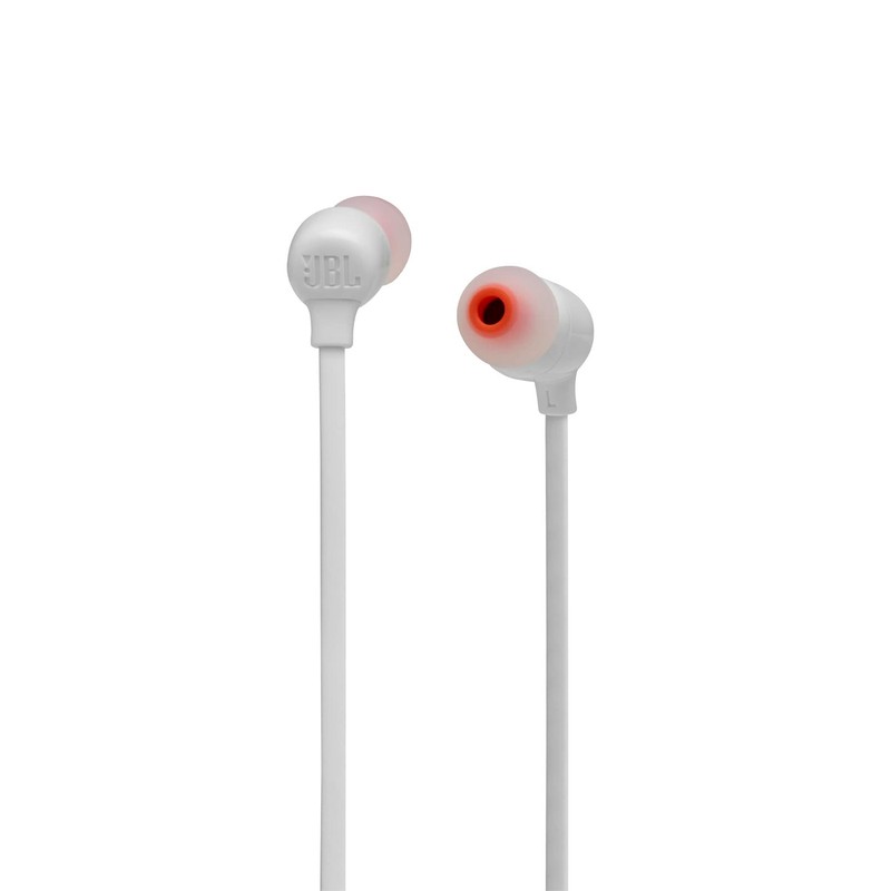 JBL TUNE125BT JBLT125BTWHT Bluetooth Earphones, Multi-Point Compatible, Wireless, Microphone Remote