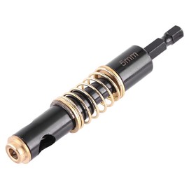 5mm 1/4" Black Hinge, 5mm Drill Bit Shelf Pin Jig Drill Bits 1/4inch Hex Shank Door Window Cabinet Self Centering Hinge Tapper Core Hole Openning Puncher Bits(5mm / 0.2in)