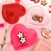 JarThenaAMCS JarThenaAMCS 60Pcs Valentine's Day Paper Plates Heart Shaped Disposable