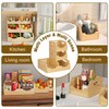 MTGSTOCL Upgraded 3 Tier Bamboo Pantry Storage Bins - Stackable