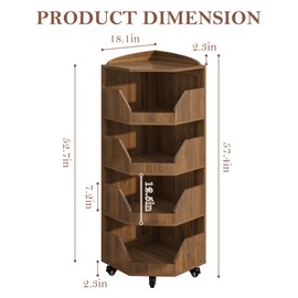 4-Tier Corner Fruit and Vegetable Storage Rack Snack Rack