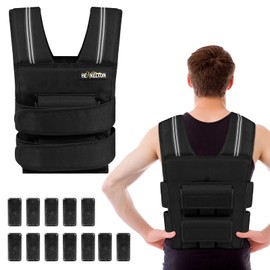 Henkelion Adjustable Weighted Vest for Men Women with Removable Iron Weights, 24lbs Body Weight Vests Adjustable for Running, Training Workout, Jogging, Walking