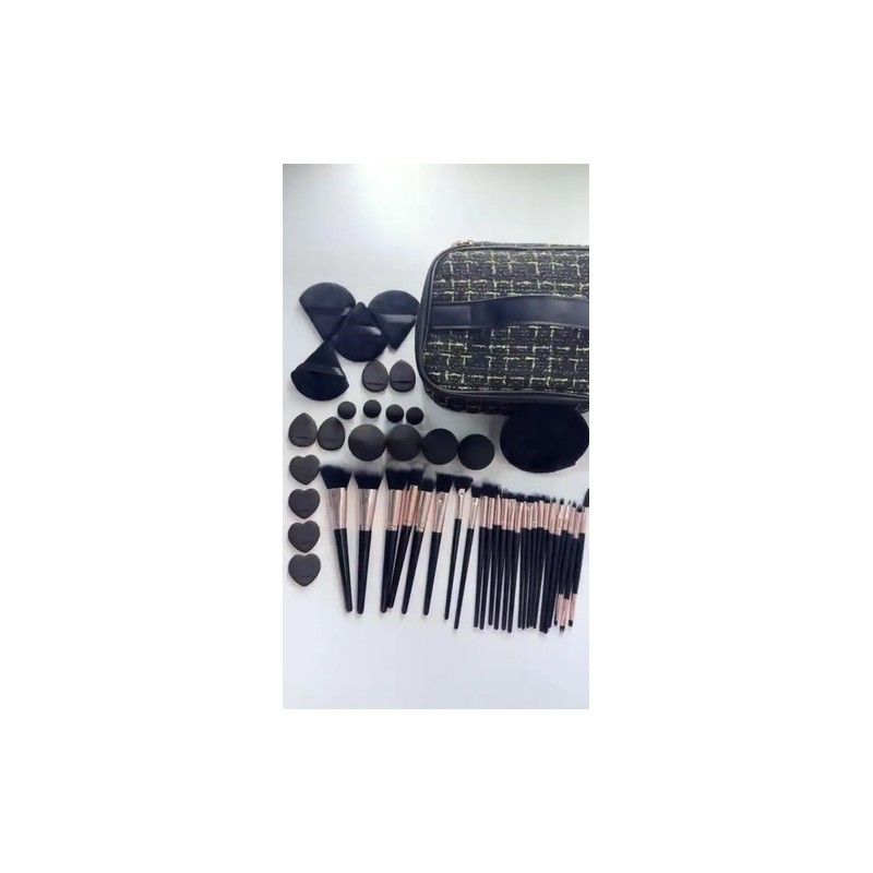 47 Brochas Maquillaje Profesional Y Herramientas Cosméticas