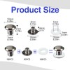 SHSMPXOY 90 Set Chicago Screws Posts for Leather Rivets M5*5mm