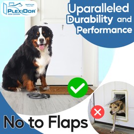 Plexidor Performance Pet Door Sliding Track - Easy to Install Sliding Door Track with Flip Lock - Built to Last