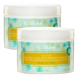 Crema Facial Concha Nacar E Hinojo Marino Florigan 350g 2 Pz Todo Tipo De Piel Día/noche