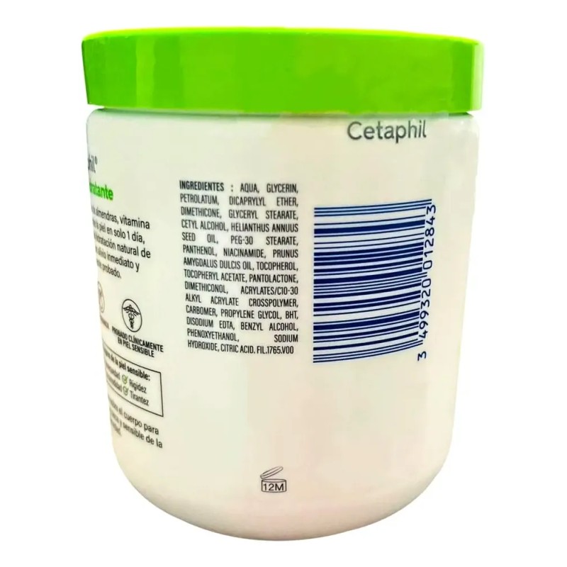 Crema Cetaphil Hidratante Piel Sensible O Seca De 566 G