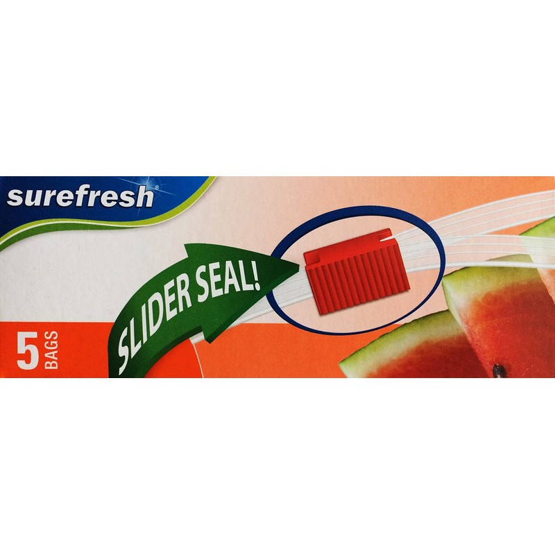 Multi-Purpose Jumbo Size Plastic Storage Bags, 2.5 Gallon, 4-pk