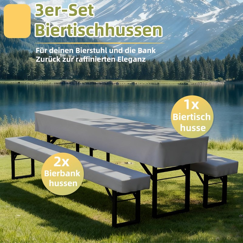 Zdada Set di 3 rivestimenti per mobili da birreria, Include