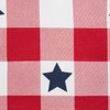 MARTHA STEWART Americana Star Gingham Plaid Indoor Placemat 4-Pack Set,