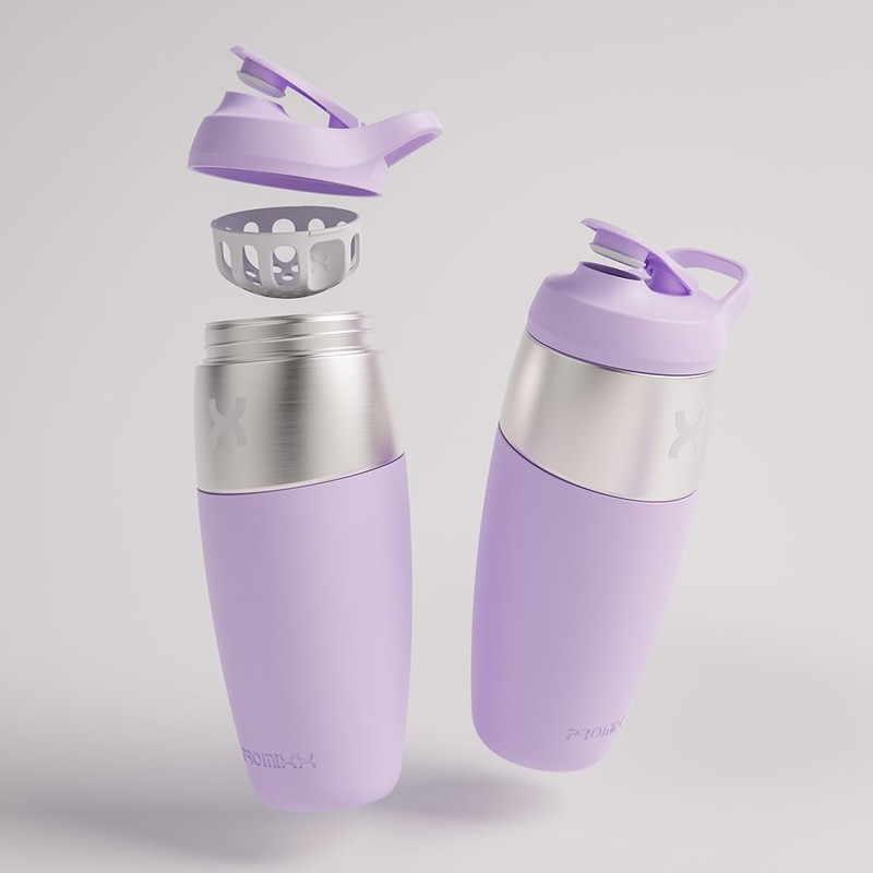 Promixx Pursuit Shaker Bottle 950ml Single Wall Stainless Steel Protein