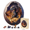 Jigfoxy Wooden Puzzle for Adults, Hatchling Dragon Wooden Jigsaw Puzzles