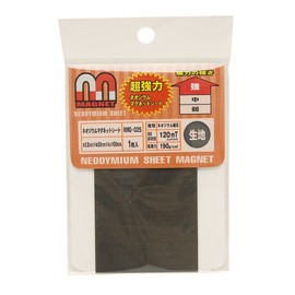 Wake Sangyo RMG-025 Neodymium Magnet Sheet, Fabric, 0.03 x 2.0 x 3.9 inches (0.8 x 50 x 100 mm), Super Strong, Free Cut