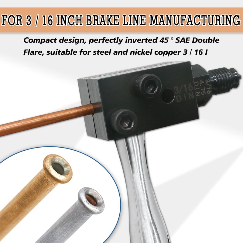 XiTuanYuan Flaring Equipment Brake Line (DIN 3/16 Inch (4.75 mm))