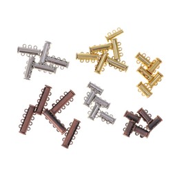 jojofuny 30 Pcs Magnetic Multi Strand Necklace Clasps Layered Jewelry Connectors for DIY Craft Effortless Layering Tangle Design Versatile Combinations for Necklaces and Bracelets