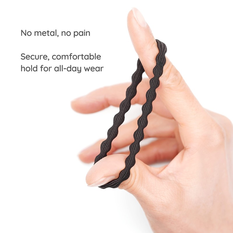 Qooocy Corbatas para el cabello, marrón