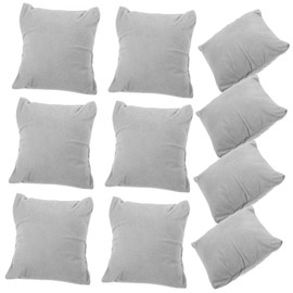 OATIPHO Grey Watch Pillow Set 10 Pack Small Watch Box Liner Pillows Display Holder Grey