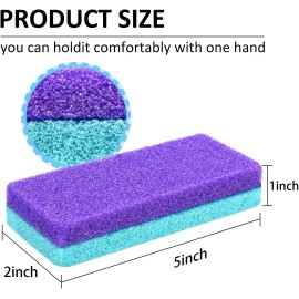 LeiFire 6Pcs Professional Pedicure Foot Pumice Stone for Feet Skin Callus