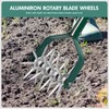 Yeelor Rotary Cultivator Tiller Adjustable S/S Handle Rotary Tiller with