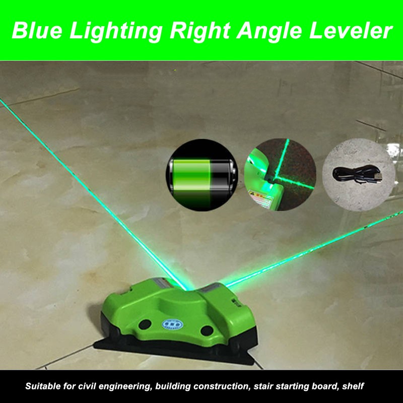 90° Line Level High Accuracy Multifunctional Floor Tile Blue Lighting