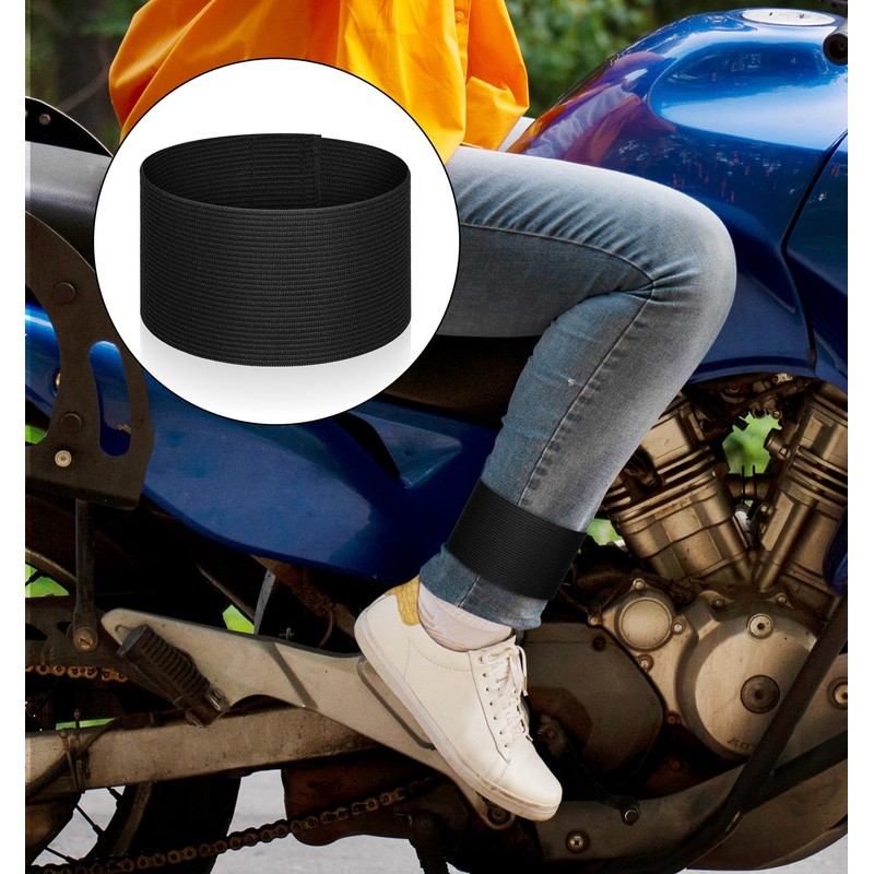 6PCS Black Arm Bands Mourning, Nylon Football Arm Bands, Adjustable