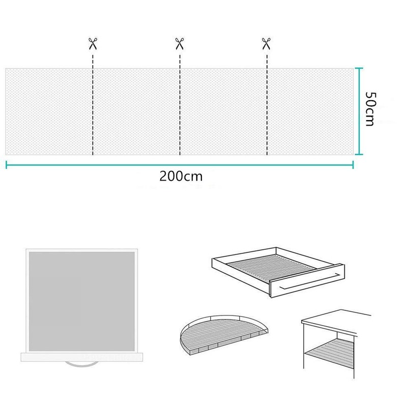 HUIDUO Shelf Liner Drawer and Shelf Liner Non Adhestive Non