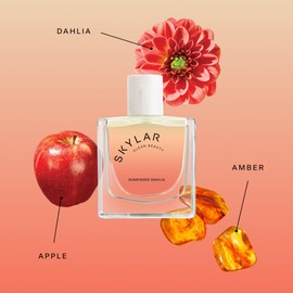 Skylar Sunkissed Dahlia Eau de Parfum - Hypoallergenic & Clean Perfume for Women & Men, Vegan & Safe for Sensitive Skin - Floral Perfume with Notes of Dahlia, Apple & Amber - 50mL /1.7 Fl oz