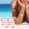 270pcs Tanning Sunbathing Stickers Self Adhesive Heart Lips Dolphin Butterfly