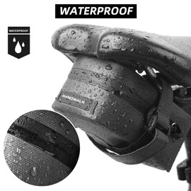 Rhinowalk Bike Saddle Bag Waterproof Bicycle Under Seat Pouch for Cycling Small Bike Pouch Tools Bag Mountain Road Bicycle Accessories