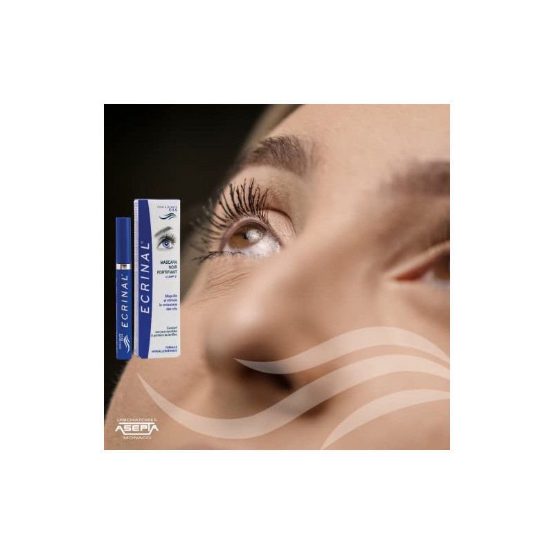 Ecrinal Strengthening Black Mascara with ANP2 Ampoules, 0.27 Fluid Ounce