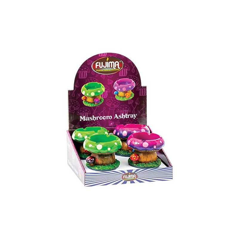 Fujima Fairytale Mushroom Ashtray | 3.5" | Asst | 4pc