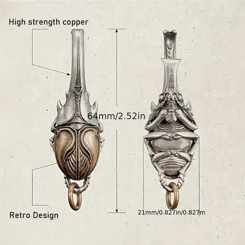 TUADAJI Metal Keychains for Men,Beetle Inspired Keychain Bottle Opener Stylish