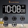 Soobest Digital Wall Clock with Seconds for Gym, Remote Countdown