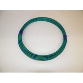 GREEN/BLUE Automotive TXL Copper Wire, 20 GA, AWG, GAUGE. Truck, Motorcycle, RV. General Purpose. DIFFERENT LENGTHS AVAILABLE, SELECT LENGTH BELOW (25 FOOT COIL)