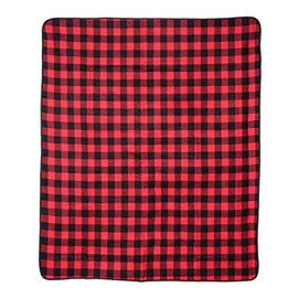 C&F Home Buffalo Check Picnic Blanket 50x60 inches Red