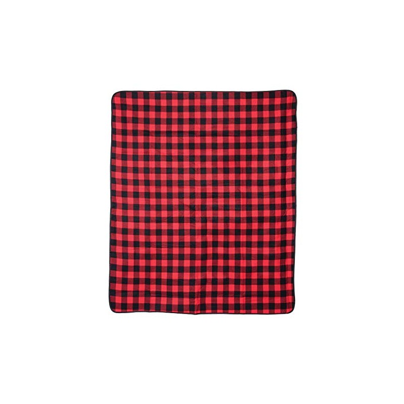 C&F Home Buffalo Check Picnic Blanket 50x60 inches Red