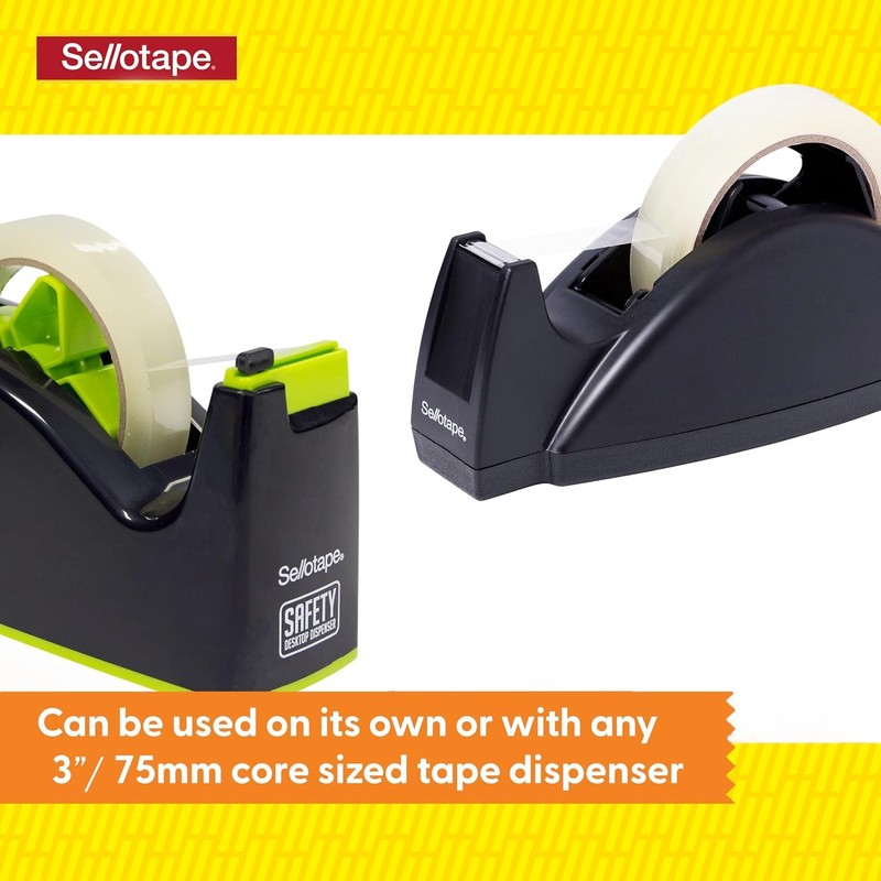Sellotape Strong Sticky Tape, Pack of 4 Rolls, Refill for