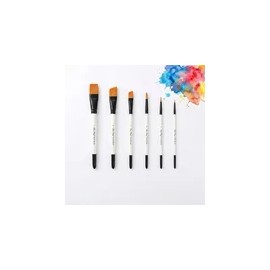 Pinceles Biselados General Para Pintacaritas 6 Pzas