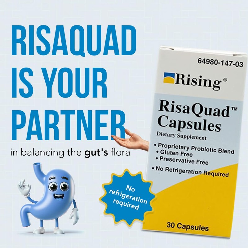 Rising Health - Risaquad 230mg - Probiotic Dietary Supplement Capsules