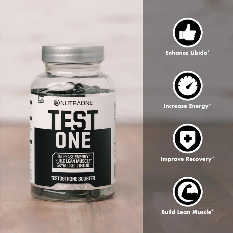 NUTRAONE Test One Muscle Building Formula 120 Capsules exp. 4/2026