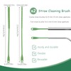 2 Pcs Silicone Straw Cleaner Brush with Hanging Ring, 6