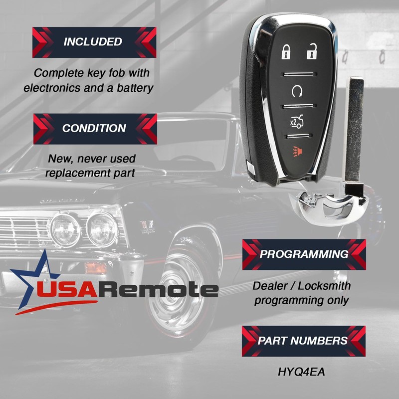 Control remoto de entrada sin llave inteligente compatible con Chevy