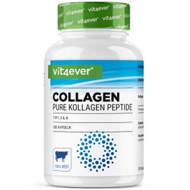 Collagen 300 Capsules - 4500mg Bioactive Collagen Hydrolysate Peptides per Daily Dose - Collagen Type 1, 2 & 3 - High Dose