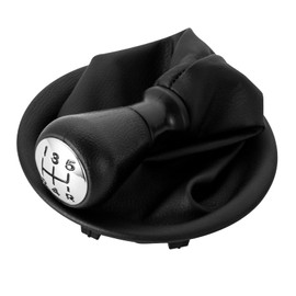 DOMENICA 5-Speed Gear Knob Gear Stick with Gear Stick Cuff Compatible with Peugeot Partner 2008-2022 Citroen Berlingo III MK3