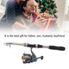 Fishing Pole Kit Carbon Telescopic Portable Durable Lure Rod Set