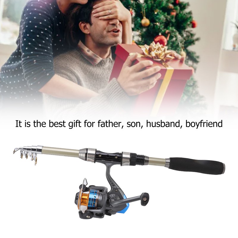 Fishing Pole Kit Carbon Telescopic Portable Durable Lure Rod Set