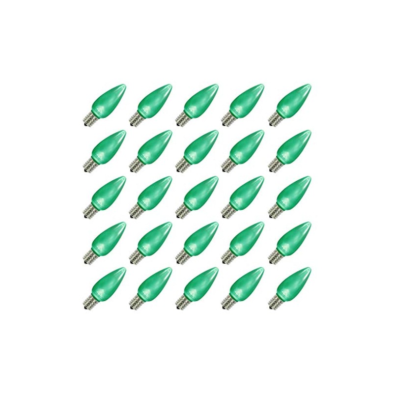 Vickerman 648070 - C9 Green LED Ceramic Twinkle (25 Pack)