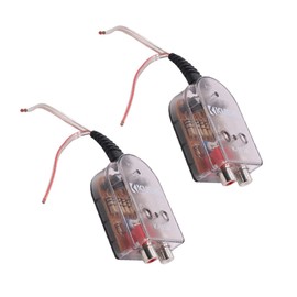 CIYODO 2pcs Vehicle Audio Converter High to Low Frequency Audio Impedance Converter Output Sensitivity Compact Design