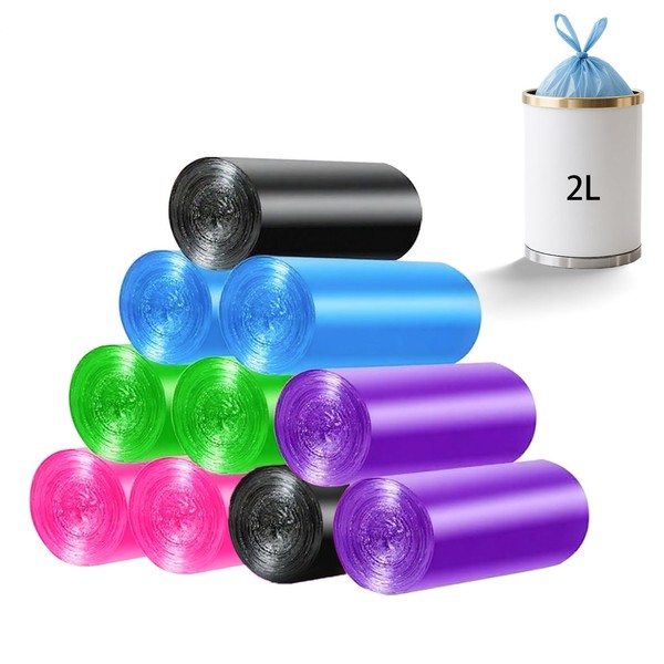 Hhaoysogd Pack of 200 small bin liners, 2 L, mini